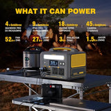 VTOMAN Jump 600X Power Station, 600W, 299Wh Solar Generator, PD60W