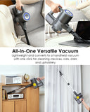 VersLife S7 PRO Cordless Vacuum, 40Kpa, 2-in-1 Stick Vacuum, 40 Min